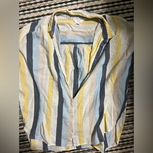 EUC Time and Tru Multicolor Striped Shirt